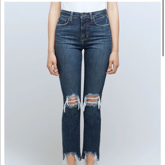 L’Agence High Line Destructed High Rise Skinny Jeans - Picture 2 of 9